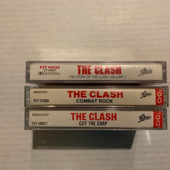 The Clash - Combat Rock, Cut The Crap, The Story Of - 3 Cassette Tape Lot Punk - Picture 3 of 6